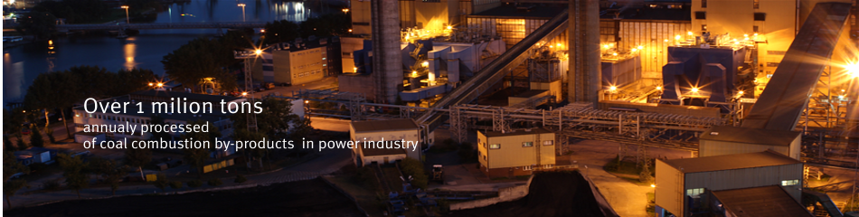 Annually, we manages more than 2 million tons of coal combustion products